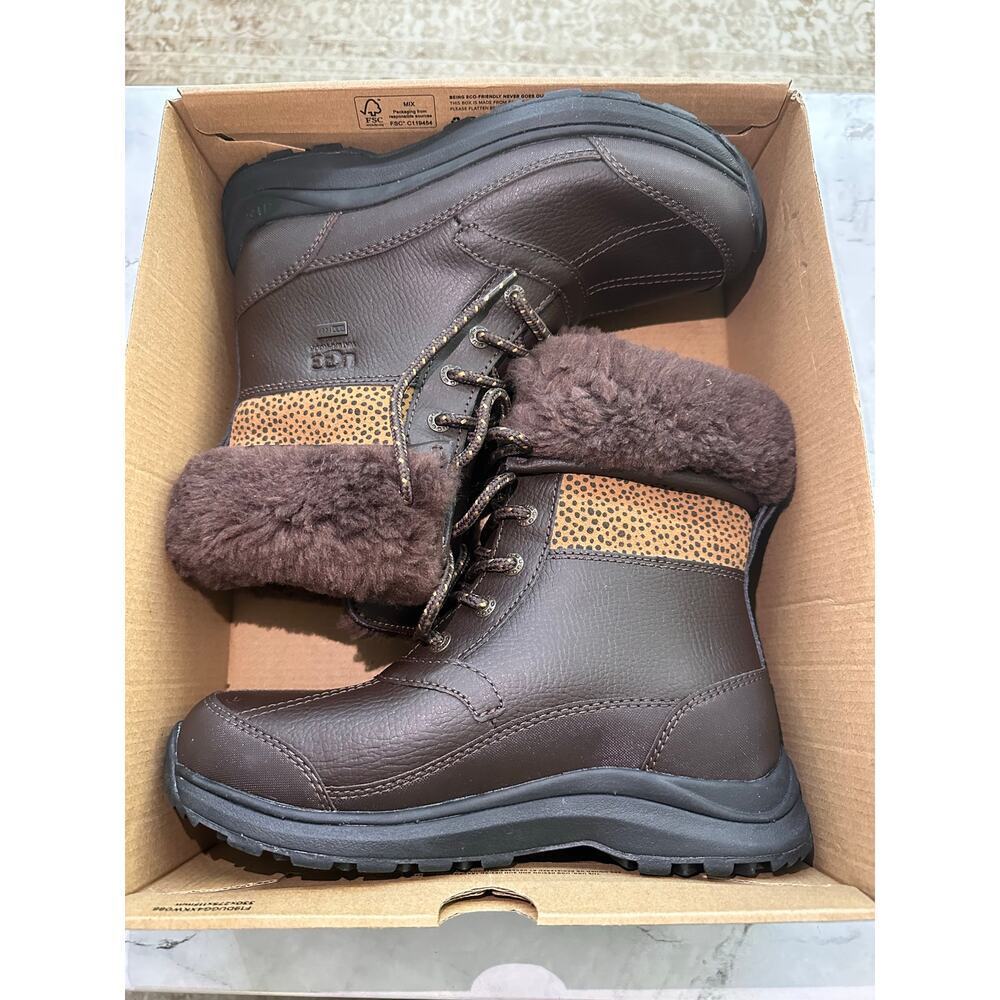 NEW Ugg Zaylee Waterproof Winter Boot size 7 Brown - Picture 2 of 9